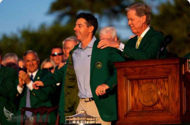 Rory McIlroy menjadi pegolf pertama yang memenangkan gelar berturut-turut di Augusta National sejak tahun 2002.
©PusakoNews.com/red