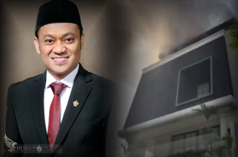 Detik-detik Kebakaran Rumah Anggota BPK, Api Muncul dari Lantai 4