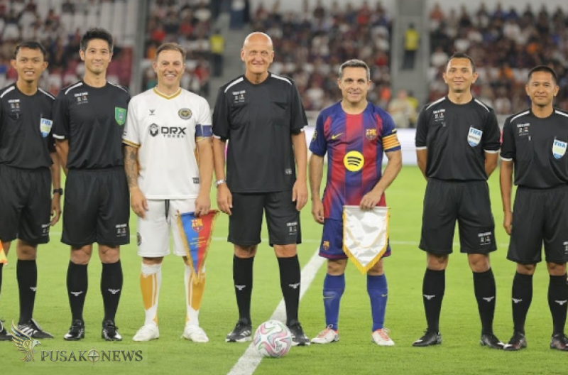 Barcelona Legends Taklukkan DRX World Legends 3-0, Ronaldo Nazario Kagumi Atmosfer SUGBK