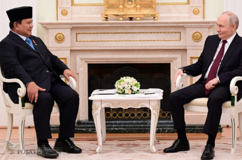 Prabowo Subianto–Vladimir Putin Bertemu di Kremlin, Perkuat Kemitraan Strategis Indonesia–Rusia