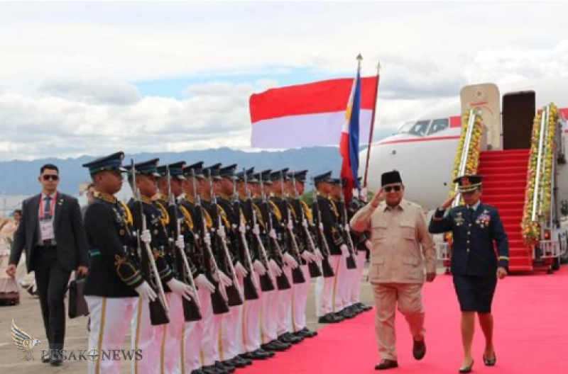 Presiden Republik Indonesia, Prabowo Subianto tiba di The Mactan Cebu International Airport Authority (MCIAA) General Aviation (Gen-AV) Terminal, Cebu, Filipina, pada Kamis, 7 Mei 2026, pukul 13.45