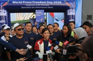 Jalan Sehat Meriahkan Peringatan Hari Kebebasan Pers Sedunia di Jakarta