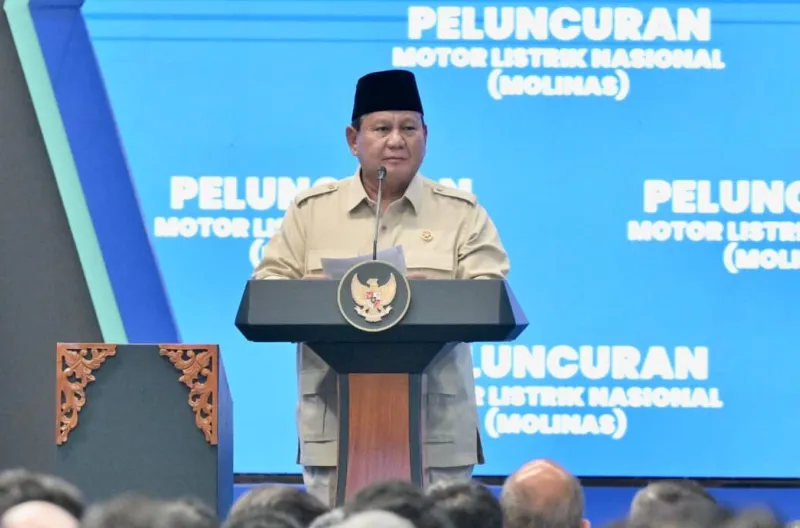 Presiden Prabowo Subianto secara resmi meluncurkan Motor Listrik Nasional (MoLiNas) beserta ekosistem pendukungnya di Fasilitas Produksi ALVA, Cikarang, Kabupaten Bekasi, Provinsi Jawa Barat, pada Kamis, 13 Agustus 2026.