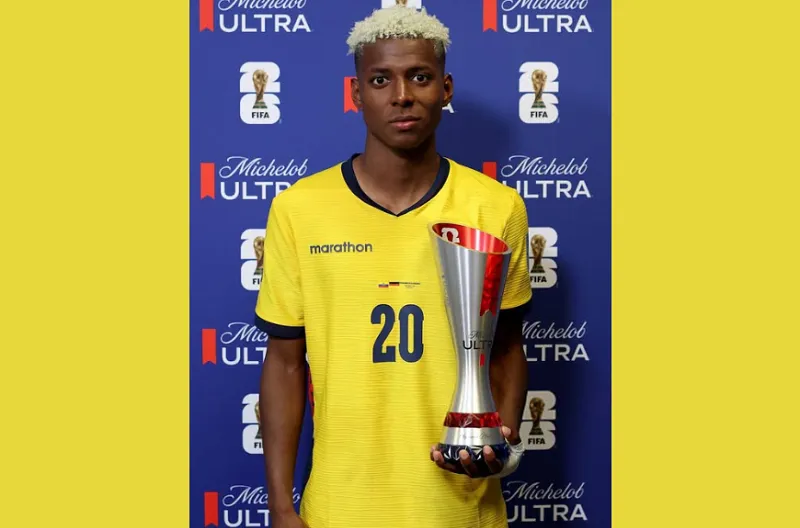 Pemain Terbaik Pertandingan Michelob Ultra Superior, Nilson Angulo (Ekuador)