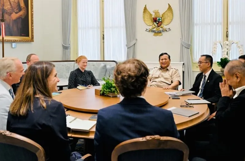 Presiden Prabowo Subianto menerima delegasi Imperial College London di Istana Merdeka, Jakarta, pada Senin, 22 Juni 2026.