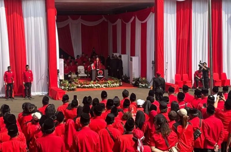 Megawati Absen dari Istana, Pimpin Upacara HUT ke-81 RI di Sekolah Partai PDIP