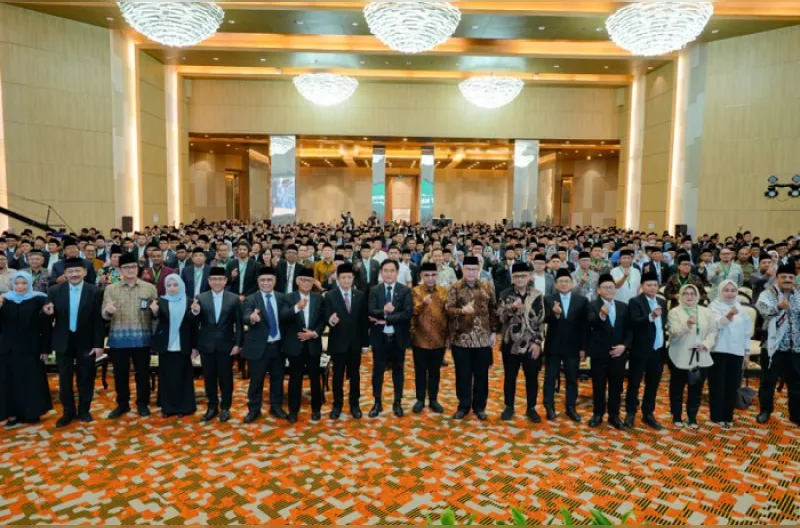Rapat Koordinasi Nasional dan Grand BAZNAS Awards 2026 yang berlangsung di Grand Mercure Jakarta Kemayoran, Selasa (13/10) dengan mengusung tema “Konsolidasi Zakat Indonesia yang Produktif dan Berdampak.”