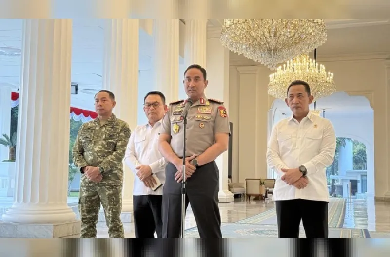Kapolri Jenderal Suyudi Ario Seto di Istana Merdeka, Jakarta, Senin (19/10/2026)
