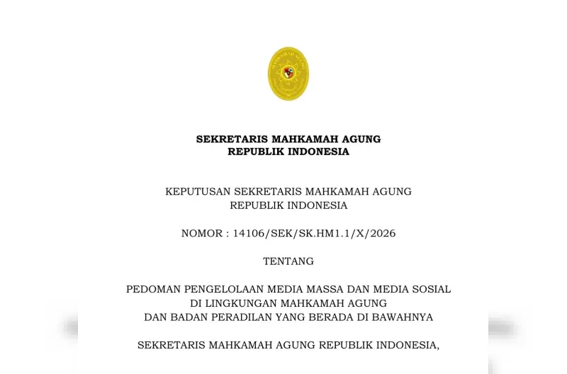 Terbitkan Pedoman Media Sosial di Lingkungan Peradilan, MA Satukan Visi Perkuat Komunikasi Publik