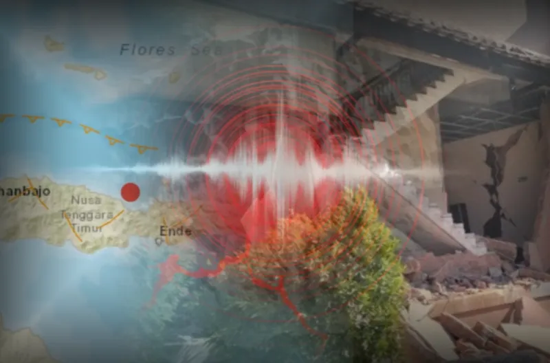 Ilustrasi gempa NTT