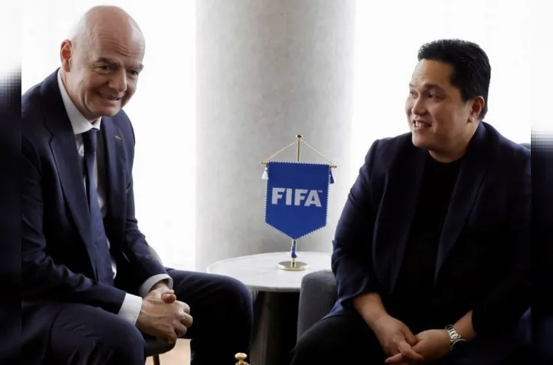 Presiden FIFA, Gianni Infantino - Ketua Umum PSSI, Erick Tohir
