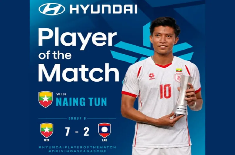 Hyundai Player of the Match - Win Naing Tun (#10), Myanmar