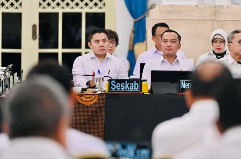 Presiden Prabowo Subianto menyampaikan taklimat pada Sidang Kabinet Paripurna (SKP) yang digelar di Istana Negara, Jakarta pada Senin, 20 Juli 2026.