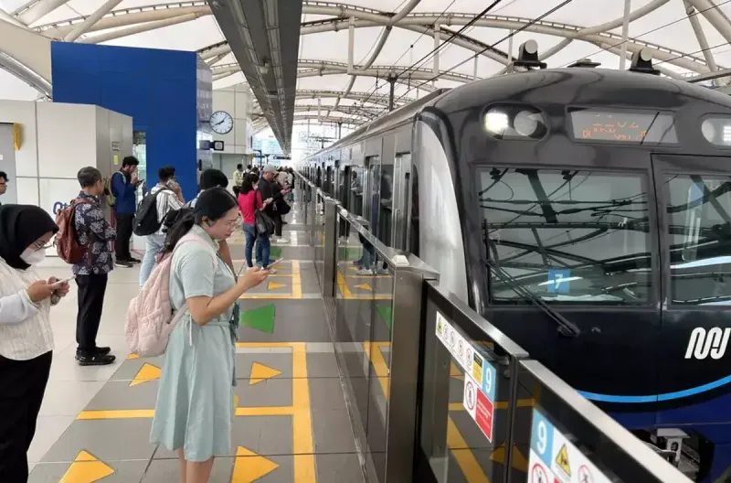 MRT Jakarta dan Visa Resmikan Hak Penamaan Stasiun Blok A Visa