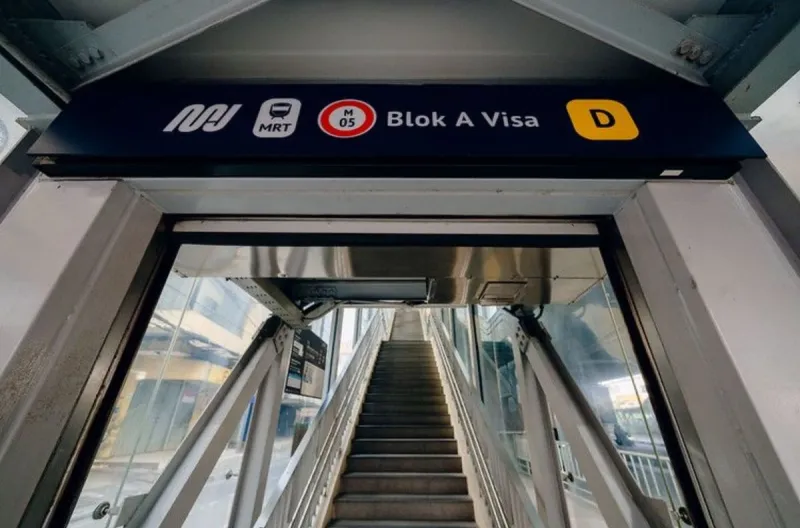 MRT Jakarta Resmikan Stasiun Blok A Visa, Pembayaran Nirsentuh Kini Makin Praktis