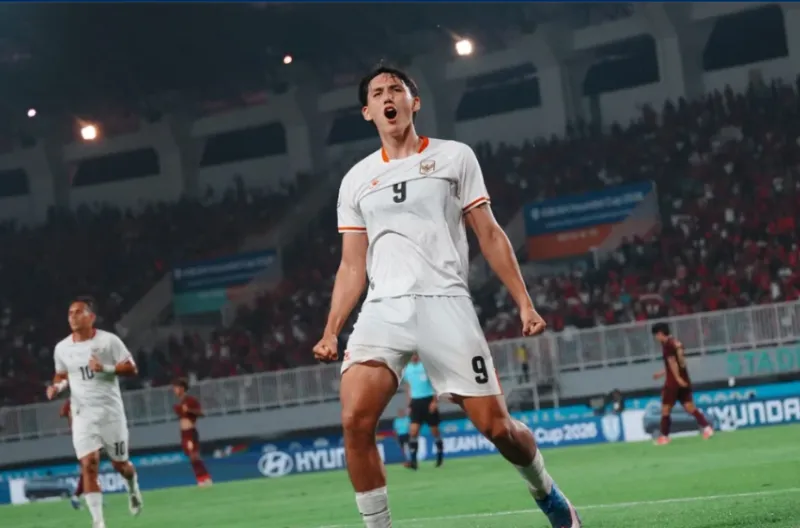Penyerang muda Tim Garuda, Mitchell Lee Baker