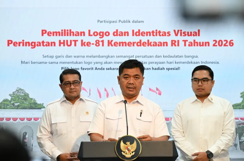 Menteri Ekonomi Kreatif Teuku Riefky Hasya memberikan keterangan pers kepada awak media di kompleks Istana Kepresidenan Jakarta, pada Rabu, 24 Juni 2026.