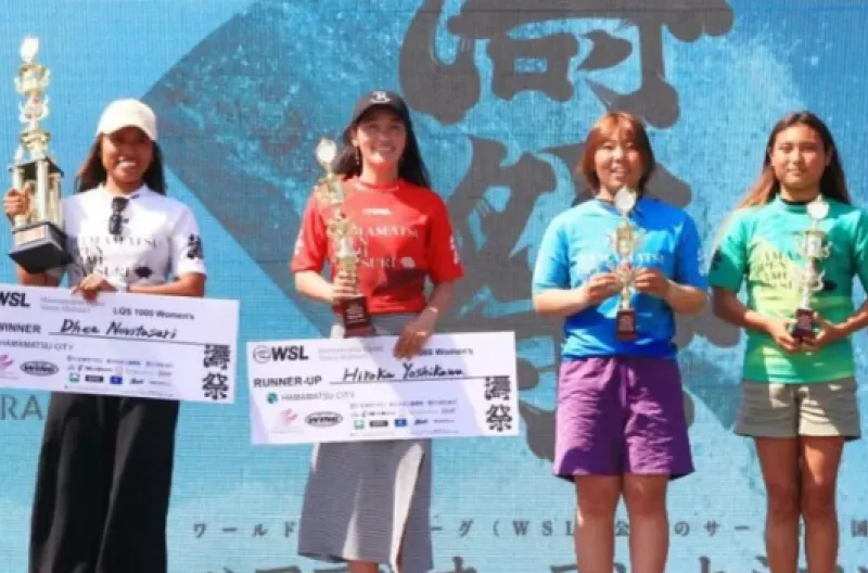 Dhea Natasya Ukir Sejarah, Juara Dunia Hamamatsu Open 2026 dan Lolos ke WSL World Longboard Tour