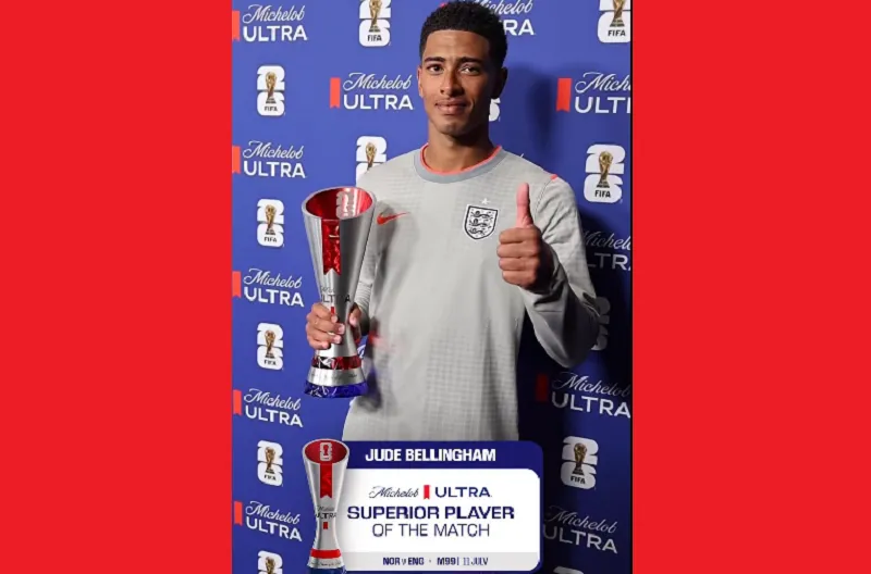 Pemain Terbaik Pertandingan Michelob Ultra Superior, Jude Bellingham (Inggris)