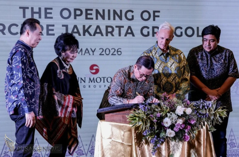 Gubernur DKI Jakarta Pramono Anung meresmikan Hotel Mercure Jakarta Grogol yang berlokasi di kawasan Grogol Petamburan, Jakarta Barat, Sabtu (2/5)