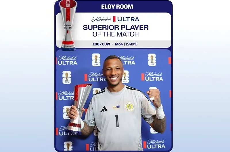 Pemain Terbaik Pertandingan Michelob Ultra, Eloy Room (Curacao)