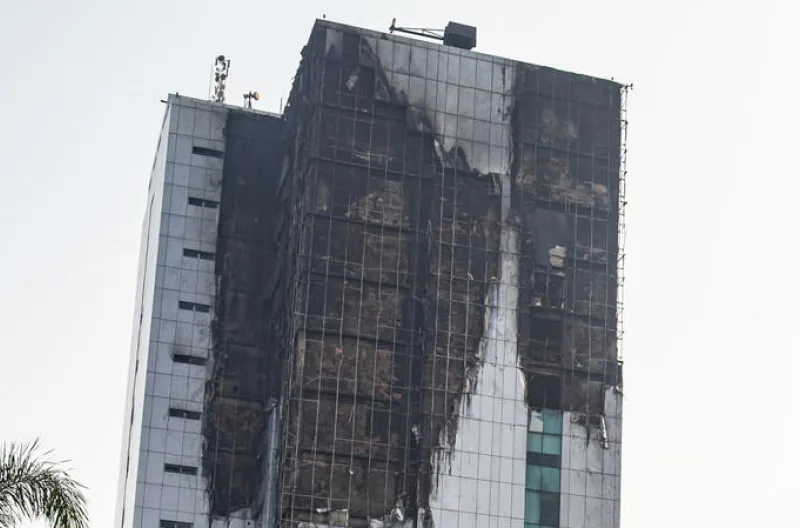Kebakaran Hebat di Gedung Bapenda DKI, Begini Kondisi Bangunan Setelah Api Padam