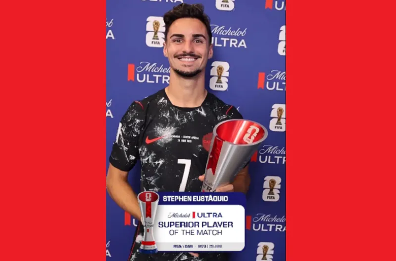 Pemain Terbaik Pertandingan Michelob Ultra Superior, Stephen Eustaquio (Kanada)