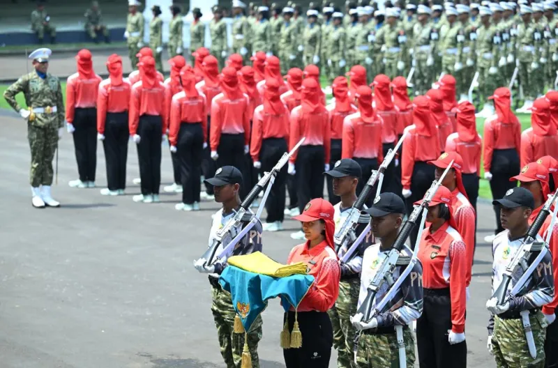 Persiapan pelaksanaan Upacara HUT Ke-81 Kemerdekaan Republik Indonesia mulai memasuki tahap gladi parsial di halaman Istana Merdeka, Jakarta, pada Selasa, 11 Agustus 2026.