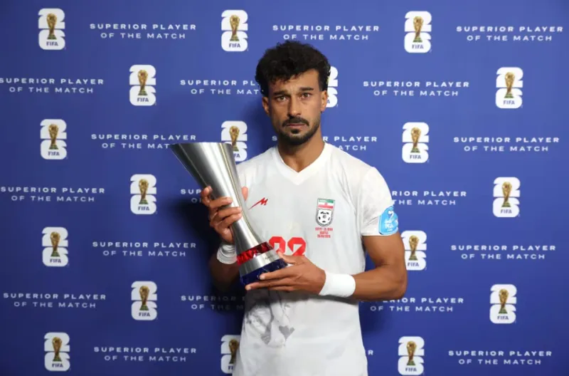 Pemain Terbaik Pertandingan Unggul, Ramin Rezaeian (Iran)
