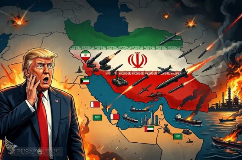 Ilustrasi-Trump Kaget Dengan Respon Iran Usai Diserang AS-Israel, Negara Teluk Meradang!
©PusakoNews.com/red