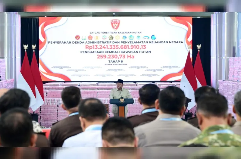 Prabowo Ungkap Rp52 Triliun Penerimaan Negara, 259 Ribu Hektare Hutan Diserahkan