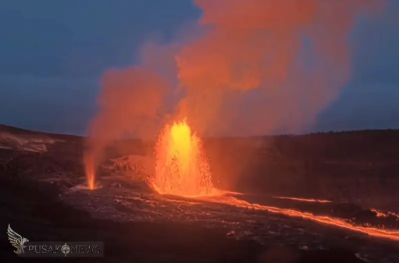 Kilauea Mengamuk Lagi, Letusan ke-44 Sejak 2024 Bikin Geger
©PusakoNews.com/red