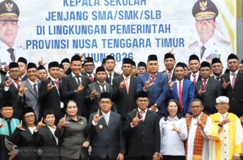 104 Kepala Sekolah Dilantik, Gubernur NTT: Siap-Siap Dievaluasi!