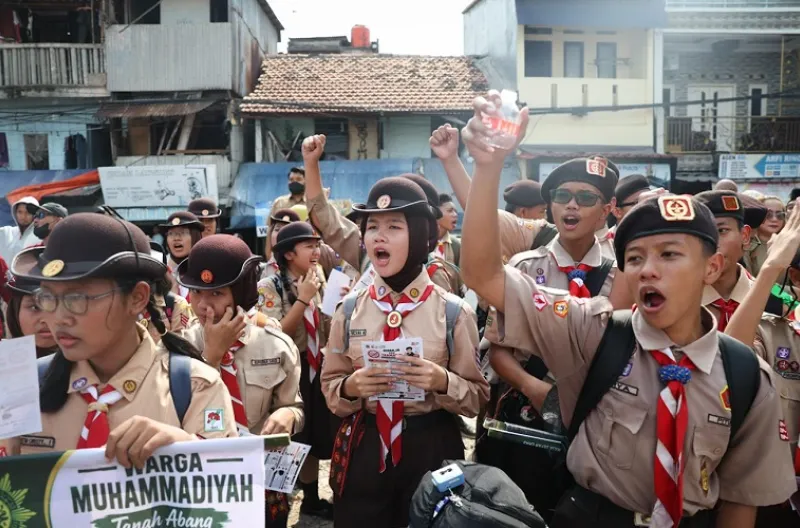 Para pelajar juga serta dalam deklarasi penolakan peredaran tramadol ilegal
