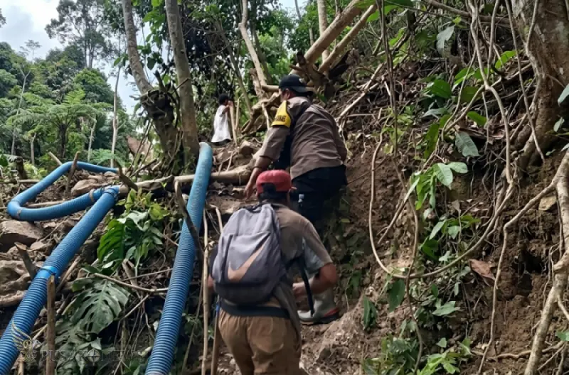 Lokasi tambang emas ilegal Batuisi di Desa Karataun, Kecamatan Kalumpang, Kabupaten Mamuju, Sulawesi Barat, tempat dua penambang tewas tertimbun longsor.
©PusakoNews.com/red