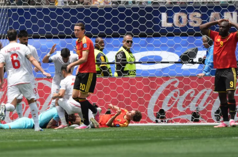 Belgia Bermain dengan 10 Pemain, Iran Paksa Red Devils Berbagi Poin di Los Angeles