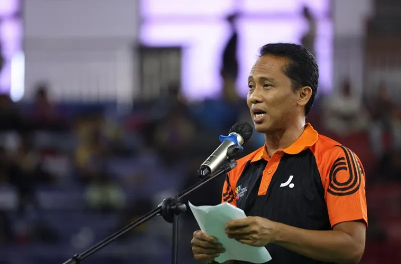 Kepala Bidang Peningkatan Prestasi Olahraga Dinas Pemuda dan Olahraga DKI Jakarta, Rahman Efendi menyampaikan laporan kegiatan