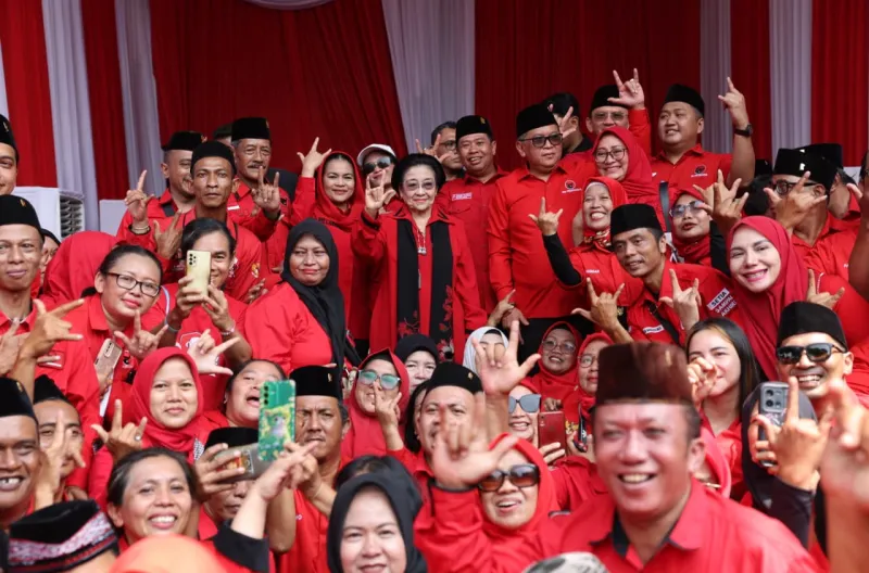 Megawati Absen dari Istana, Pimpin Upacara HUT ke-81 RI di Sekolah Partai PDIP
