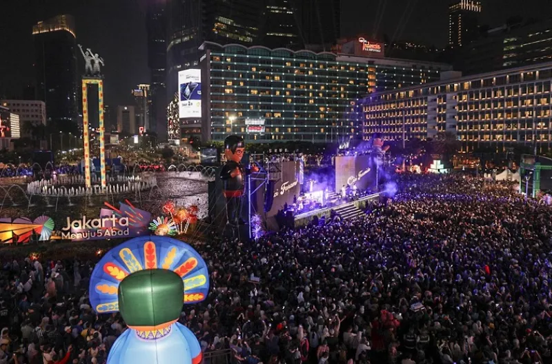 HUT ke-499 Jakarta Pecah! Pramono-Rano Luncurkan Logo 5 Abad dan Paparkan Transformasi Kota Global