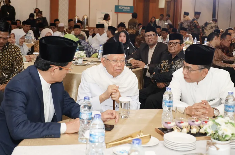 Peluncuran buku "Fikroh, Manhaj, dan Harakah Nahdhiyyah dalam Perspektif KH Ma'ruf Amin" di Hotel Grand Sahid Jaya, Jakarta, Rabu (5/8/2026)
