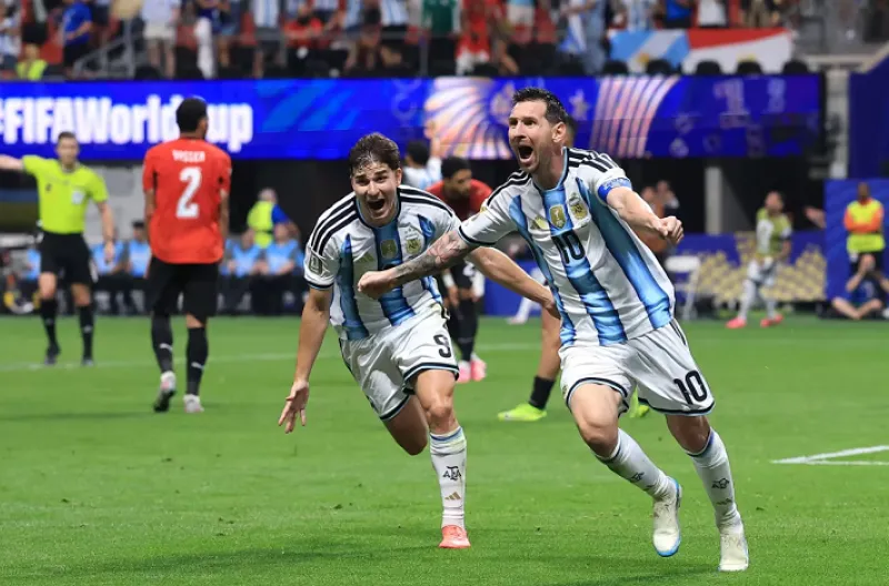 Lionel Messi mencetak gol penyama kedudukan pada menit ke-84.
