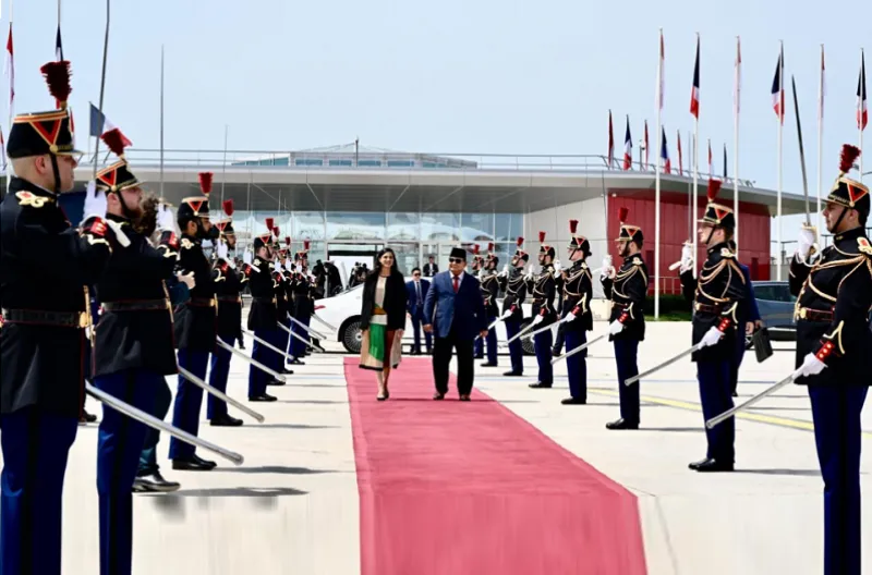 Presiden Republik Indonesia Prabowo Subianto mengakhiri rangkaian kunjungan resmi kenegaraan di Paris, Republik Prancis, pada Jumat, 29 Mei 2026.
