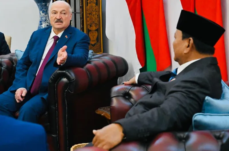 Presiden Prabowo Subianto dan Presiden Aleksandr Lukashenko