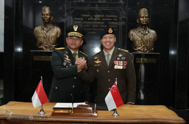 Perkuat Stabilitas Kawasan, Kasad Terima Kunjungan Kasad Singapura