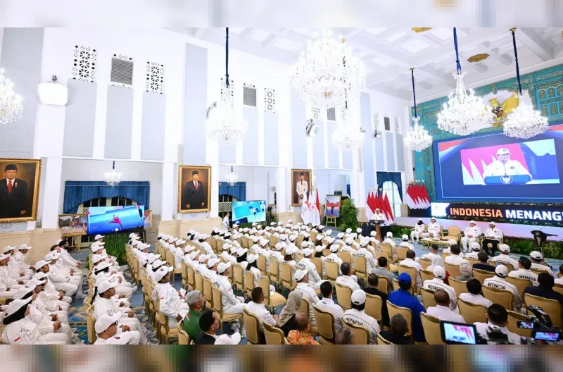 Presiden Prabowo Subianto secara resmi melepas kontingen Indonesia yang akan berlaga pada Asian Games XX Aichi-Nagoya 2026 di Istana Negara, Jakarta, pada Rabu, 9 September 2026