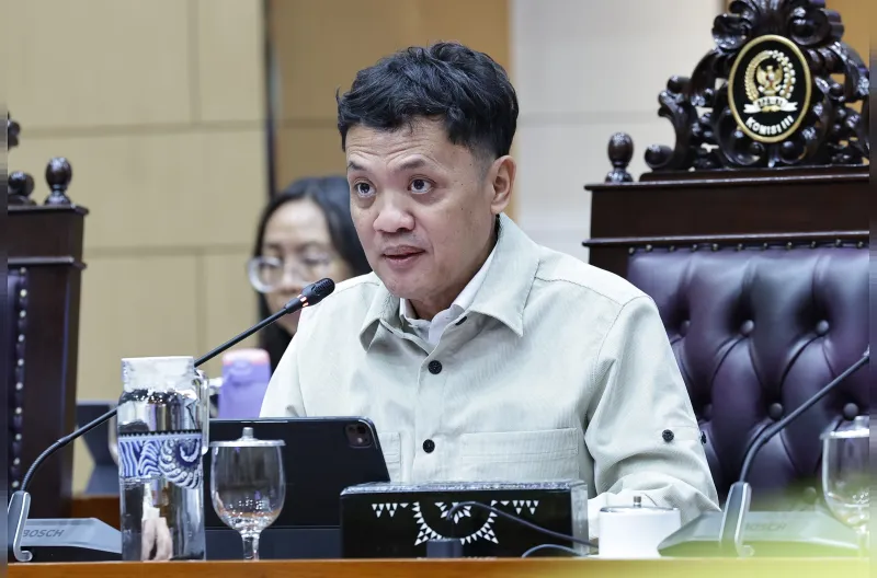 Ketua Komisi III DPR RI, Habiburokhman dalam Rapat yang berlangsung di Ruang Rapat Komisi III, Nusantara II, Senayan, Jakarta Senin (26/10/2026).