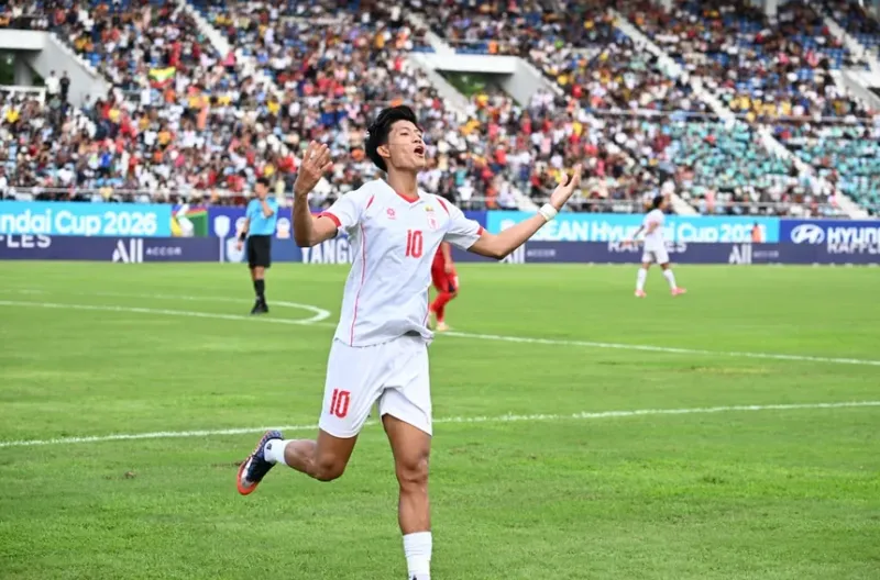 Win Naing Tun Cetak Hatrick, Myanmar Hancurkan Laos 7-2