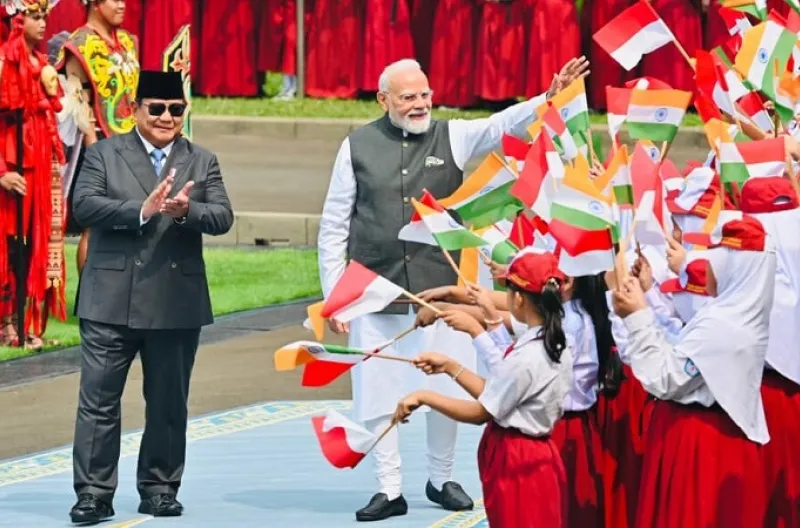 Sambutan hangat para pelajar hingga suguhan seni budaya Nusantara mewarnai rangkaian kunjungan kenegaraan Perdana Menteri (PM) India Narendra Modi di Istana Merdeka, Jakarta, pada Selasa, 7 Juli 2026.