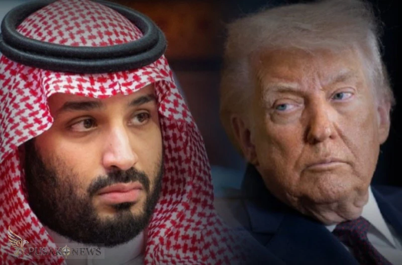 Ilustrasi Dinamika Antara Trump dengan Putra Mahkota Arab Saudi Mohammed bin Salman (MBS)
©PusakoNews.com/red