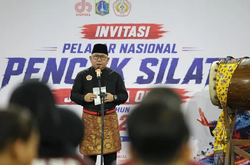 Ketua Dewan Pertimbangan PB IPSI, Nahrowi Ramli memberikan sambutan